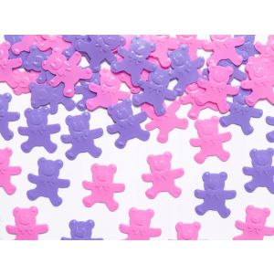 Konfetti PartyDeco Misie różowe, 15g